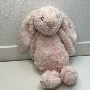 Jellycat light pink bashful bunny with white tail size medium 12”